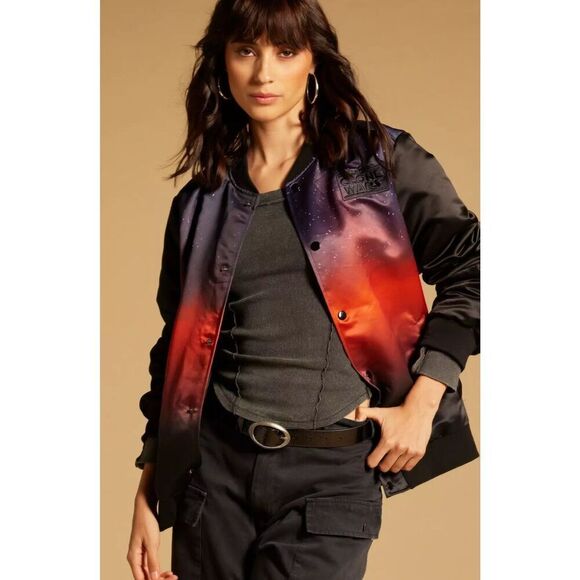Disney Our Universe Star Wars: The Clone Wars Group Shot Bomber Jacket Unisex Si - Picture 3 of 9